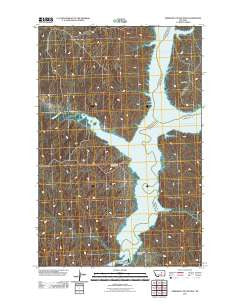 Germaine Coulee West Montana Historical topographic map, 1:24000 scale, 7.5 X 7.5 Minute, Year 2011