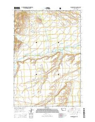 Gibbons School Montana Current topographic map, 1:24000 scale, 7.5 X 7.5 Minute, Year 2014
