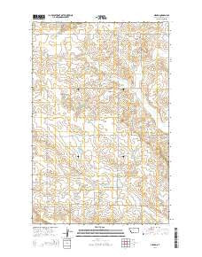 Girard Montana Current topographic map, 1:24000 scale, 7.5 X 7.5 Minute, Year 2014