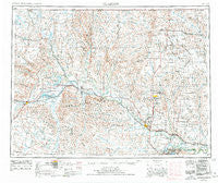 Glasgow Montana Historical topographic map, 1:250000 scale, 1 X 2 Degree, Year 1954