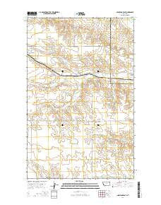Glentana East Montana Current topographic map, 1:24000 scale, 7.5 X 7.5 Minute, Year 2014
