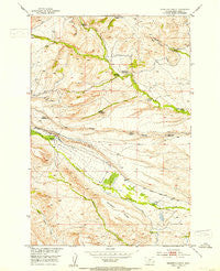 Grosfield Ranch Montana Historical topographic map, 1:24000 scale, 7.5 X 7.5 Minute, Year 1951