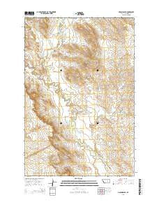 Hagen Ranch Montana Current topographic map, 1:24000 scale, 7.5 X 7.5 Minute, Year 2014