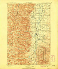 Hamilton Montana Historical topographic map, 1:125000 scale, 30 X 30 Minute, Year 1901