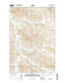 Harmon Butte Montana Current topographic map, 1:24000 scale, 7.5 X 7.5 Minute, Year 2014