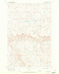 Hathaway NW Montana Historical topographic map, 1:24000 scale, 7.5 X 7.5 Minute, Year 1968