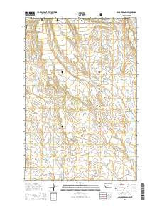 Haymaker Ranch SW Montana Current topographic map, 1:24000 scale, 7.5 X 7.5 Minute, Year 2014