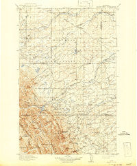 Heart Butte Montana Historical topographic map, 1:125000 scale, 30 X 30 Minute, Year 1918
