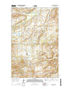 Heart Butte Montana Current topographic map, 1:24000 scale, 7.5 X 7.5 Minute, Year 2014