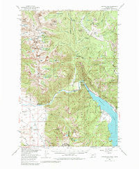 Hebgen Dam Montana Historical topographic map, 1:62500 scale, 15 X 15 Minute, Year 1950