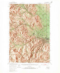 Helena Montana Historical topographic map, 1:62500 scale, 15 X 15 Minute, Year 1950