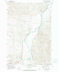 Hollenbeck Draw Montana Historical topographic map, 1:24000 scale, 7.5 X 7.5 Minute, Year 1969
