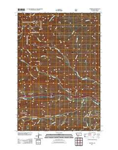 Hoppers Montana Historical topographic map, 1:24000 scale, 7.5 X 7.5 Minute, Year 2011