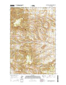 Horsethief Coulee West Montana Current topographic map, 1:24000 scale, 7.5 X 7.5 Minute, Year 2014
