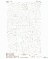 Hubert Hill SW Montana Historical topographic map, 1:24000 scale, 7.5 X 7.5 Minute, Year 1984