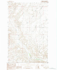 Hubert Hill Montana Historical topographic map, 1:24000 scale, 7.5 X 7.5 Minute, Year 1984