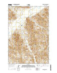 Huckins School Montana Current topographic map, 1:24000 scale, 7.5 X 7.5 Minute, Year 2014