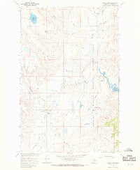 Indian Lake Montana Historical topographic map, 1:24000 scale, 7.5 X 7.5 Minute, Year 1965