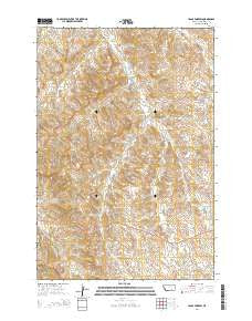 Jeans Fork SW Montana Current topographic map, 1:24000 scale, 7.5 X 7.5 Minute, Year 2014