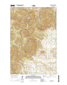 Judith Peak Montana Current topographic map, 1:24000 scale, 7.5 X 7.5 Minute, Year 2014