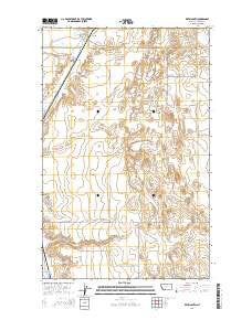 Kevin South Montana Current topographic map, 1:24000 scale, 7.5 X 7.5 Minute, Year 2014