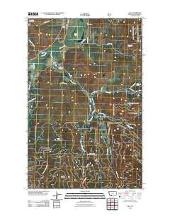 Kila Montana Historical topographic map, 1:24000 scale, 7.5 X 7.5 Minute, Year 2011