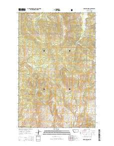 Kofford Ridge Montana Current topographic map, 1:24000 scale, 7.5 X 7.5 Minute, Year 2014