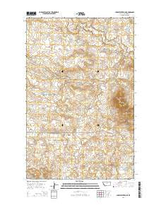 Lake Seventeen NE Montana Current topographic map, 1:24000 scale, 7.5 X 7.5 Minute, Year 2014