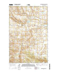 Lake Seventeen West Montana Current topographic map, 1:24000 scale, 7.5 X 7.5 Minute, Year 2014