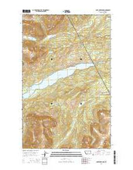 Lake Sherburne Montana Current topographic map, 1:24000 scale, 7.5 X 7.5 Minute, Year 2014