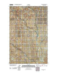 Lakey Ranch Montana Historical topographic map, 1:24000 scale, 7.5 X 7.5 Minute, Year 2011