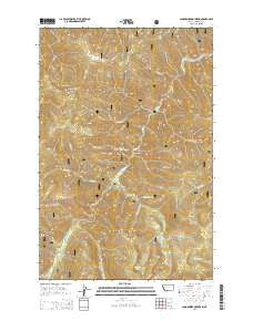 Landowner Mountain Montana Current topographic map, 1:24000 scale, 7.5 X 7.5 Minute, Year 2014