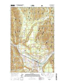 Libby Montana Current topographic map, 1:24000 scale, 7.5 X 7.5 Minute, Year 2014