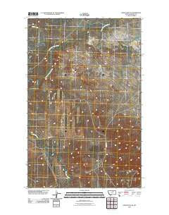 Lodge Pole NE Montana Historical topographic map, 1:24000 scale, 7.5 X 7.5 Minute, Year 2011