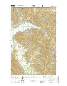 Lone Lake Montana Current topographic map, 1:24000 scale, 7.5 X 7.5 Minute, Year 2014