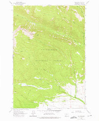 Long Peak Montana Historical topographic map, 1:24000 scale, 7.5 X 7.5 Minute, Year 1962