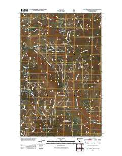 Lost Horse Mountain Montana Historical topographic map, 1:24000 scale, 7.5 X 7.5 Minute, Year 2011