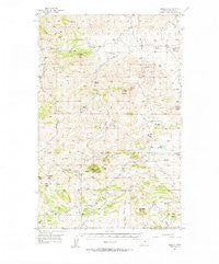 Maddux Montana Historical topographic map, 1:62500 scale, 15 X 15 Minute, Year 1956