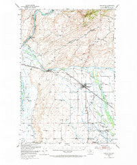 Manhattan Montana Historical topographic map, 1:62500 scale, 15 X 15 Minute, Year 1949