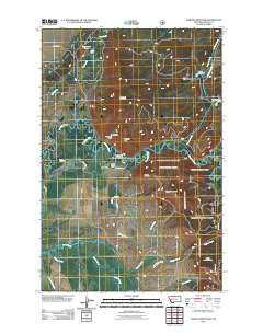 Marcum Mountain Montana Historical topographic map, 1:24000 scale, 7.5 X 7.5 Minute, Year 2011