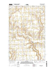 Martin Lake Montana Current topographic map, 1:24000 scale, 7.5 X 7.5 Minute, Year 2014