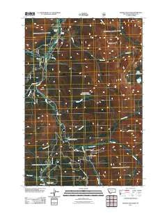 Maurice Mountain Montana Historical topographic map, 1:24000 scale, 7.5 X 7.5 Minute, Year 2011