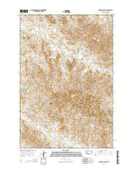 Maxwell Butte Montana Current topographic map, 1:24000 scale, 7.5 X 7.5 Minute, Year 2014