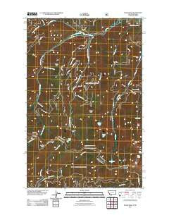 McGee Peak Montana Historical topographic map, 1:24000 scale, 7.5 X 7.5 Minute, Year 2011