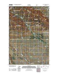 Mead Creek Montana Historical topographic map, 1:24000 scale, 7.5 X 7.5 Minute, Year 2011