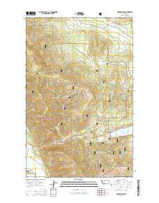 Meadow Peak Montana Current topographic map, 1:24000 scale, 7.5 X 7.5 Minute, Year 2014