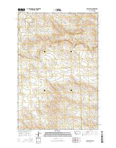 Melstone NW Montana Current topographic map, 1:24000 scale, 7.5 X 7.5 Minute, Year 2014