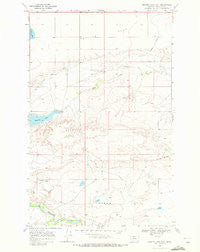Mission Lake East Montana Historical topographic map, 1:24000 scale, 7.5 X 7.5 Minute, Year 1968