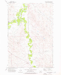 Monday Creek Montana Historical topographic map, 1:24000 scale, 7.5 X 7.5 Minute, Year 1973