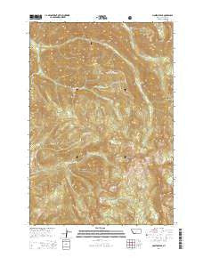 Monitor Peak Montana Current topographic map, 1:24000 scale, 7.5 X 7.5 Minute, Year 2014